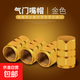 菲柏納汽車(chē)輪胎氣門(mén)嘴帽金屬個(gè)性氣嘴蓋鋁合金防爆氣門(mén)芯蓋通用改 豪華金色裝 四個(gè)裝【一套】