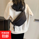 新款大容量運動(dòng)腰包男女通勤外出百搭單肩斜挎包跑步旅行 【男女通用】黑色1個(gè)