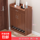 鞋柜門(mén)口家用樓道外走廊用進(jìn)入戶(hù)門(mén)玄關(guān)柜陽(yáng)臺收納經(jīng)濟型新款鞋架 【升級兩門(mén)一抽款】古檀木60cm