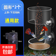魚(yú)缸喂食器魚(yú)食龜糧自動(dòng)投喂小型孔雀魚(yú)小魚(yú)喂食管漂浮圈防飄散 魚(yú)糧不飄散 【2個(gè)裝】 贈 防脫落吸盤(pán)
