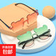 新款萌可愛(ài)圓框小熊兒童太陽(yáng)鏡夏款遮陽(yáng)眼鏡潮流漸變色寶寶墨鏡 上橘下黃