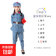 紅軍衣服兒童少兒紅軍演出服雷鋒合唱幼園國慶紅星六一舞臺表演服 【棉麻藍灰色】紅軍 110 【厘米】