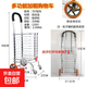 太空鋁不生銹便攜購物車(chē)小拉車(chē)買(mǎi)菜車(chē)可折疊輕便老人手拉車(chē)爬樓輪 不生銹四輪 120L 無(wú)剎車(chē)