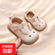 女寶寶小兔子鞋春夏季嬰兒學(xué)步鞋軟底1一3歲小童公主鞋女童小皮鞋 【米白色】 22 碼內長(cháng)14cm