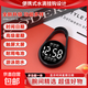 創(chuàng)意水滴款鑰匙掛扣表便攜夜光懷表學(xué)生夜光防水考試星期老人兒童 黑色