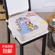 兒童增高墊餐椅加厚加高坐墊子四季透氣小學(xué)生吃飯學(xué)習寶寶座椅墊 恐龍女孩【四季款 厚度10cm】 39×39cm