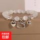 同款kitty貓愛心鈴鐺手鏈ins女串珠貓眼石閨蜜手環(huán)送禮物學(xué)生飾品 Kitty愛心鈴鐺手鏈