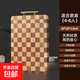 棋盤格實(shí)木菜板家用橡膠木烏檀木粘板案板面板抗菌防霉 40cm*28cm*3cm(5145) 長(zhǎng)方形