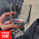高顏值網(wǎng)紅餐廳玻璃杯高腳夏日冷飲果汁咖啡小眾ins甜品水杯酒杯 冰山矮腳杯*1只 240ml