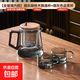 飄逸杯泡茶壺泡茶家用新款按壓一鍵茶水分離泡茶杯玻璃內(nèi)膽茶具 飄逸壺黑+2杯