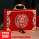 結(jié)婚禮金箱彩禮盒訂婚禮金盒提親聘禮箱嫁妝皮箱手提錢箱 【佳偶天成大號單個裝】12-20萬