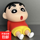 日漫蠟筆小新手辦睡袍小新手機支架新之助模型擺件公仔桌面擺件搪膠 經(jīng)典款小新 12cm*大號