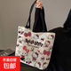 米奇帆布包女大容量包包2025新款可愛(ài)卡通高飛狗手提袋單肩托特包 新款kt貓【材料升級】