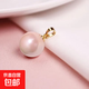珍珠吊墜女單顆貝珠項鏈鎖骨鏈時(shí)尚百搭簡(jiǎn)約貝殼珠項墜子飾品 淡粉色貝珠（送項鏈） 貝珠12mm
