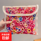 兒童發(fā)圈女高彈力不傷發(fā)頭繩小女孩編發(fā)橡皮筋發(fā)飾扎頭發(fā)耐用皮套 糖果色200根
