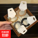 韓國水鉆輕奢頭繩碎碎冰高級感發(fā)圈名媛發(fā)繩手鏈兩用 水晶碎冰冰頭繩-四色各一個(gè)
