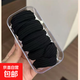 2025新款柔軟高彈巨耐用高馬尾精品發(fā)繩皮筋女孩扎發(fā)頭繩發(fā)飾頭飾 黑色1袋【15根】