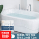 一次性泡澡袋旅行酒店超大加厚洗澡浴盆塑料膜泡澡袋浴缸套沐浴桶 一次性浴缸套5包裝