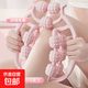 瘦腿神器腿部按摩器九球瘦大腿環(huán)形夾腿器瑜伽小腿肌肉放松滾軸 【豪華9輪】-白桃粉