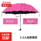 遇水開(kāi)花創(chuàng  )意小清新紫外線(xiàn)太陽(yáng)傘防曬折疊晴雨傘黑膠遮陽(yáng)傘男女 遇水開(kāi)花-玫粉色