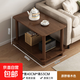 沙發(fā)邊幾簡(jiǎn)約雙層茶幾小桌子簡(jiǎn)易出租屋家用小戶(hù)型床頭桌置物架 80*40*53cm-原野橡木色