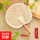 手工編織麥秸扇子芭蕉扇葵扇團(tuán)扇竹草編手搖扇古風(fēng)老式蒲扇夏季涼 團(tuán)扇經(jīng)典款（26*36cm）
