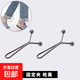褲腳固定夾改短神器褲腿縮短褲子挽邊收口衣服袖子褲腰可調節卡扣 槍黑【1對】2個(gè)