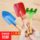 【挖沙必備套裝】?jì)和嫔宠F鏟子鐵桶沙灘玩具套裝寶寶趕海挖土 沙灘三件套【小尖鏟+平鏟+小耙子】顏色隨機 標準配置
