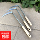 新款韭菜刀SK5進(jìn)口鋼家用割韭菜錳鋼韭菜專(zhuān)用小鐮刀菜園割菜鐮刀 精品木柄韭菜割刀（1把）