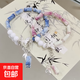 中式竹節手鏈女古風(fēng)蝴蝶小眾設計感甜美百搭情侶學(xué)生手串 M928+M941竹節水墨2條