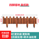 【半圓】防腐木柵欄圍欄戶外庭院小籬笆陽(yáng)臺(tái)裝飾木樁圍墻花壇護(hù)欄 【插地】高低款20/25*120cm
