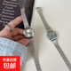 BAGDON手表女初高中學(xué)生海藍小方糖韓系手表小眾山茶花鏈條鋼帶in 白盤(pán) 手表+電池