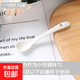 陶瓷咖啡勺迷你調味勺調料勺甜品勺寶寶勺子長(cháng)柄勺子2g鹽勺小湯匙 9.5cm彎調味勺10只（超迷你）