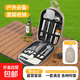 露營(yíng)刀具套裝戶(hù)外廚具套裝便攜式隨身自駕游專(zhuān)用刀野炊野餐收納包 便捷奶白不銹鋼套裝【12件】