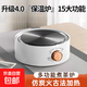 【京東物流】電熱爐家用煮茶爐小型電磁爐暖茶新款加熱溫茶爐靜音電陶爐煮茶爐 典雅白【不挑壺具】快速煮水