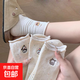 襪子女春夏網紅爆款中筒襪可愛卡通韓版小狗點沙百搭堆堆學生長襪 10雙 均碼