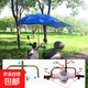 電動(dòng)車(chē)雨傘電瓶遮陽(yáng)傘遮雨防曬擋雨加厚踏板摩托車(chē)電單車(chē)雨棚 水珠無(wú)花邊深藍雙邊支架（銀膠傘） 155*110