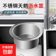 不銹鋼天鵝瀝水籃廚房洗菜盆過濾網(wǎng)過濾水池水槽收納置物架 天鵝瀝水籃【不銹鋼款】