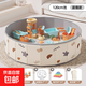 兒童安全座椅配件玩具沙子室內玩沙池套裝玩具海洋球池圍欄無(wú)毒挖 120cm+20斤仿瓷沙+玩具套裝+配件