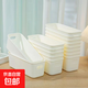 長(cháng)條抽屜儲物盒 長(cháng)方形化妝品襪子卡套零食文具雜物盒 白色一個(gè)裝 25x9x8
