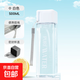 水杯網(wǎng)紅密封防漏耐高溫塑料杯高顏值方形直飲杯便攜手提水杯子 白色 500ml PC材質(zhì)