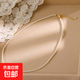 正圓極細2mm珍珠項鏈女 時(shí)尚高端輕奢鎖骨鏈  2025新款高級感頸鏈 18K金電泳 2.5mm米白珠【項鏈】