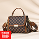 女手提包單肩斜挎包潮2026新款女包時(shí)尚大氣媽媽包大容量簡(jiǎn)約品牌 大號咖啡色
