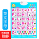 中英文聰聰熊有聲掛圖兒童英文學(xué)習寶寶認知早教拼音字母數字玩具 英文字母