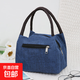 日韓新款加厚防水學(xué)生牛津布上班族女包大容量包休閑手機包飯盒包 深藍色