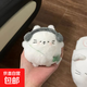 可愛(ài)胖嘟嘟小貓蛋四葉草小貓玩偶毛絨掛件超包萌書(shū)掛件鑰匙扣掛飾 四葉草小貓蛋掛件 普通款