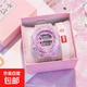 新款獨角獸透明網(wǎng)紅手表女ins風(fēng)學(xué)生韓版簡(jiǎn)約運動(dòng)防水數字電子表 透明表帶【紫盤(pán)】