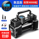 車(chē)載便攜式電動(dòng)輪胎加氣泵有線充氣泵電動(dòng)車(chē)電瓶車(chē)胎壓表充氣寶 升級(jí)款數(shù)顯表 布包收納套裝