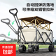 露營(yíng)車(chē)野營(yíng)車(chē)兒童可躺折疊推車(chē)營(yíng)地車(chē)露營(yíng)推車(chē)戶(hù)外手推車(chē)擺攤推車(chē) 【410L】卡其色-帶推桿+1.4米桌