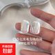 天然方塊珍珠耳釘女復古耳飾炫彩S999足銀針?lè )肋^(guò)敏小眾法式巴洛克 白色 S999純銀